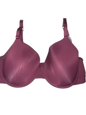 Lively Bra Size 36DD Burgundy Lined T-Shirt Adjustable Straps Intimates